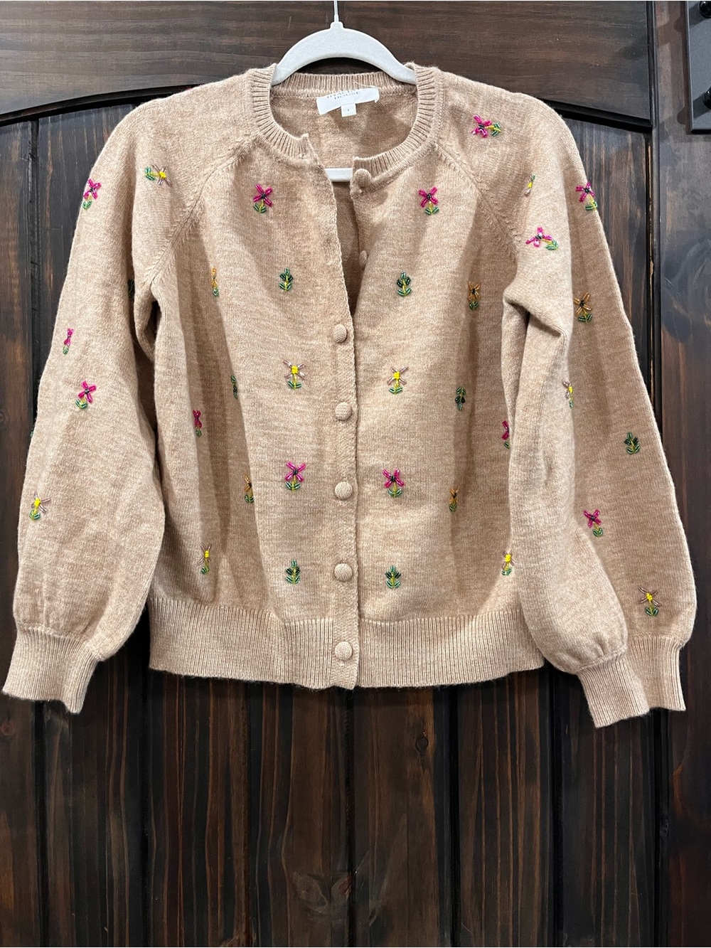 Hyacinth House Multi Floral Embellishment Elsie Cardigan like new small - Picture 2 of 10